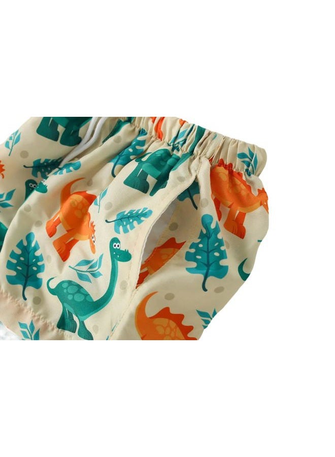 YAGATA Boys Swim Trunks Toddler Broad Swim Shorts Quick Dry Kids Swim Bathing Suit Boys Swim Set, Dinosaurs a, 2-3 Years - Image 5