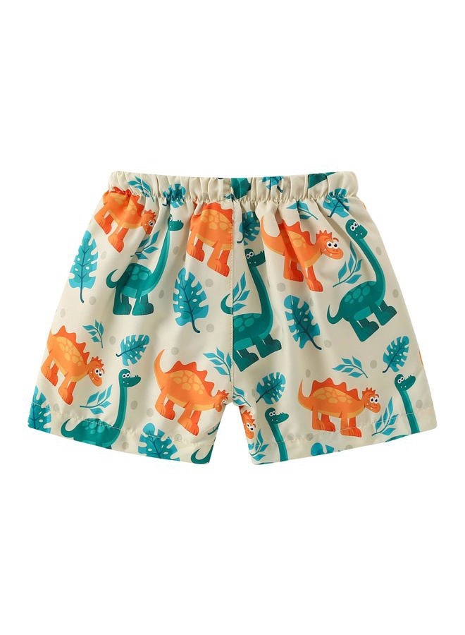 YAGATA Boys Swim Trunks Toddler Broad Swim Shorts Quick Dry Kids Swim Bathing Suit Boys Swim Set, Dinosaurs a, 2-3 Years - Image 2