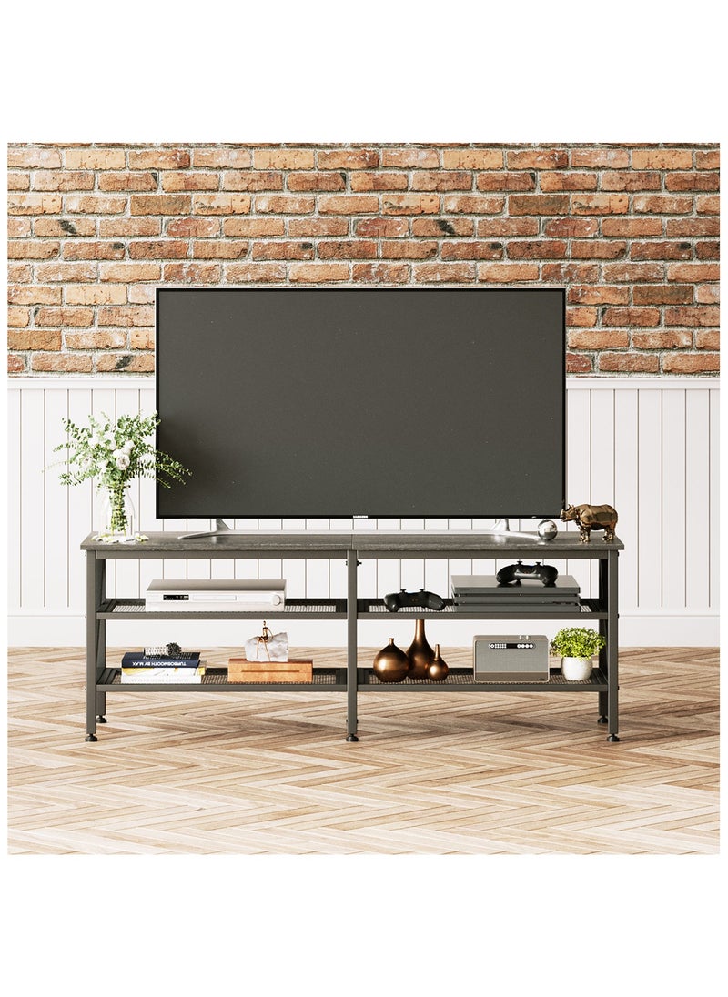 HXDream Tv Table,TV Cabinet,TV Stand with double storage space,Suitable for living room, reception room  - Image 1