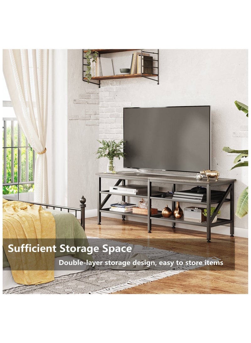HXDream Tv Table,TV Cabinet,TV Stand with double storage space,Suitable for living room, reception room  - Image 3