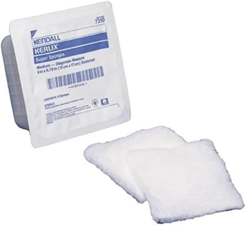 Kendall Kerlix Sterile Super Sponge Medium 6 x 634 10 EA 16 oz Polyester Absorbent Wound Care