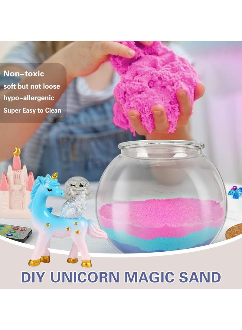Unicorn Terrarium Kit, Light Up Terrarium Kit Kids Crafts Toys,DIY Unicorn Arts and Crafts for Kids Ages 4 5 6 7 8-12 Years Old, Unicorn Present for Boys Girls, Ideal Birthday Gifts - Image 4
