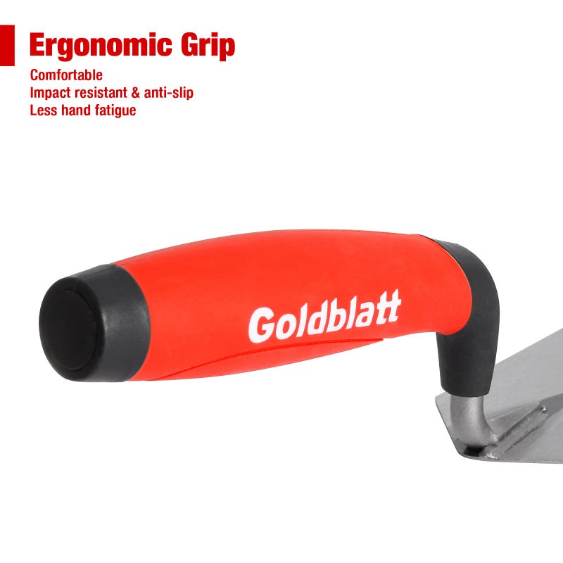 Goldblatt Industries Margin Trowel set, 6"X2" & 5"X2", Professional Masonry Flooring Tool for Concrete, Cement, Tile - Image 4