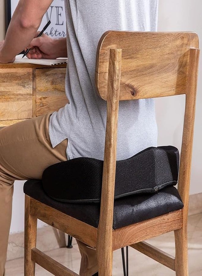 MASHUR FAB Orthopedic Memory Foam Plus Seat Cushion for Sciatica,Tailbone Pain Relief Sitting Home Car, Office Chair & Wheelchair, Driving - Image 3