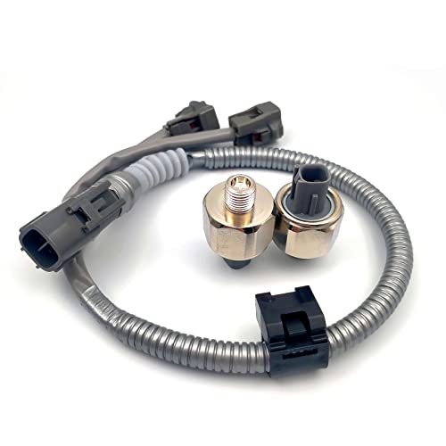 DEVMO 2 Ignition Knock Detonation Sensor 1 Set Harness Wiring Compatible with ES300 GS300 IS300 SC300 RX300 Compatible with Avalon Celica Highlander Sienna Solara 89615-12090 89615-12050 89615-32010 - Image 2