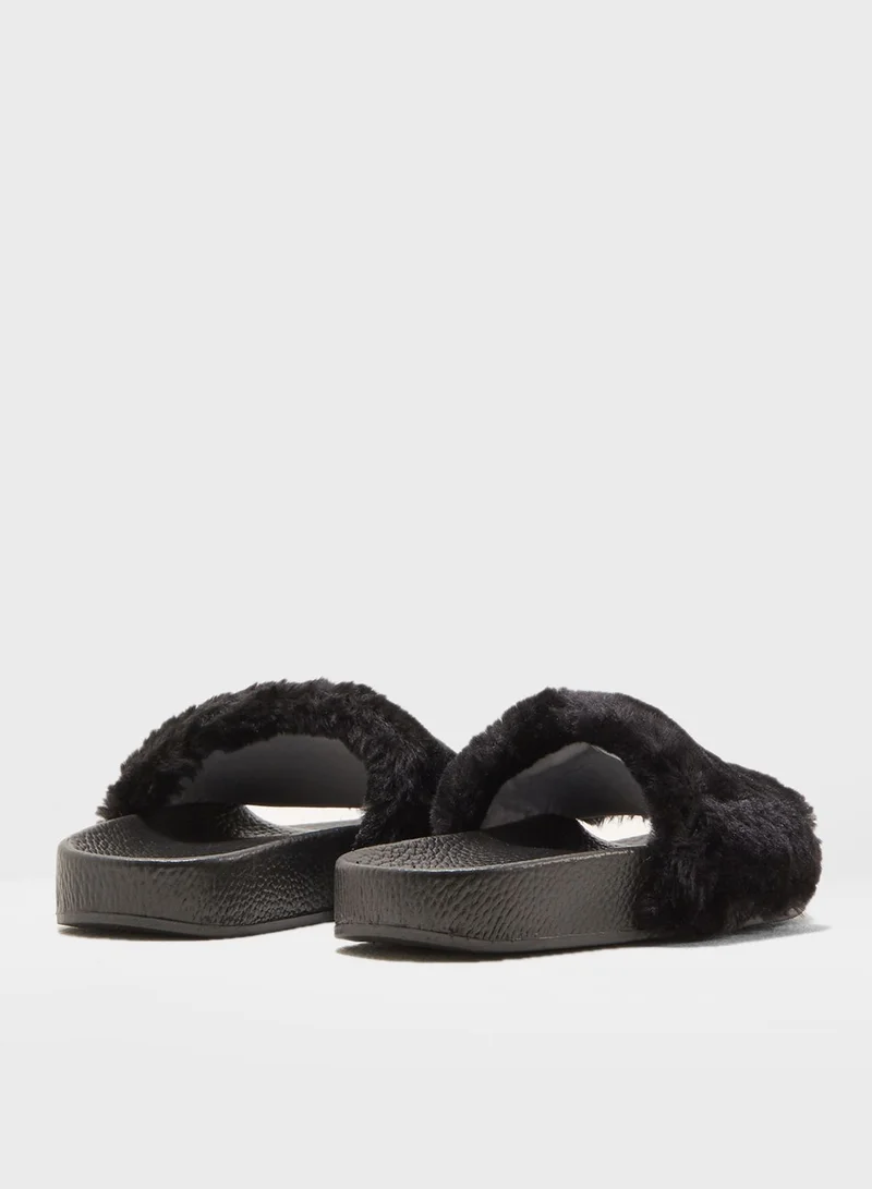 Spot-On Youth Kayla Fur Slip On