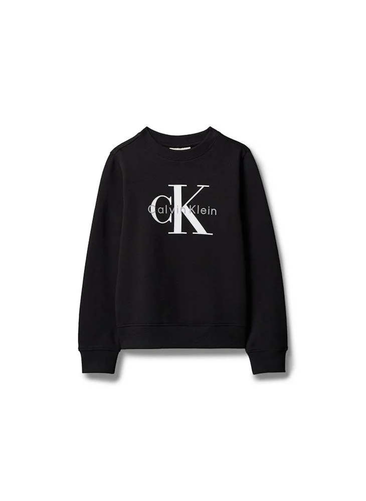 Calvin Klein Jeans Pvh Black Kids' Signature Logo Sweatshirt for Men | Best Price UAE