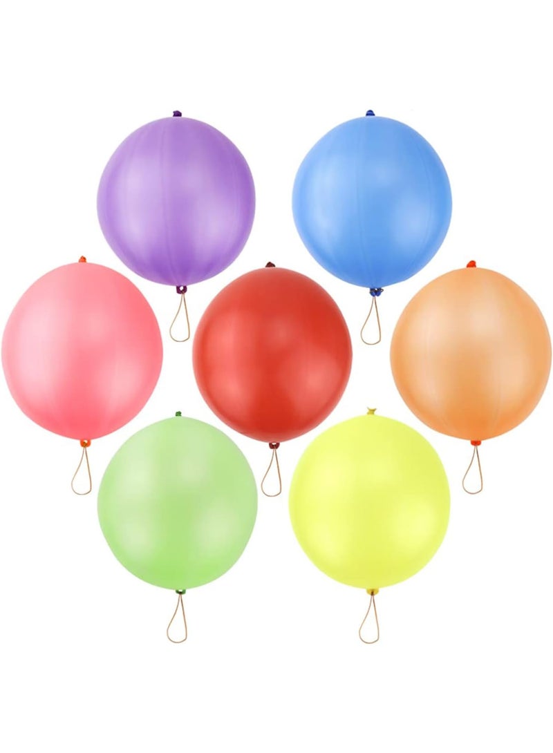 RUBFAC 36 Punch Balloons Punching Balloon Heavy Duty Party Favors For Kids, Bouncy Balls with Rubber Band Handle for Birthday Party, Goodie Bag, Stocking Stuffers for Kids - Image 2