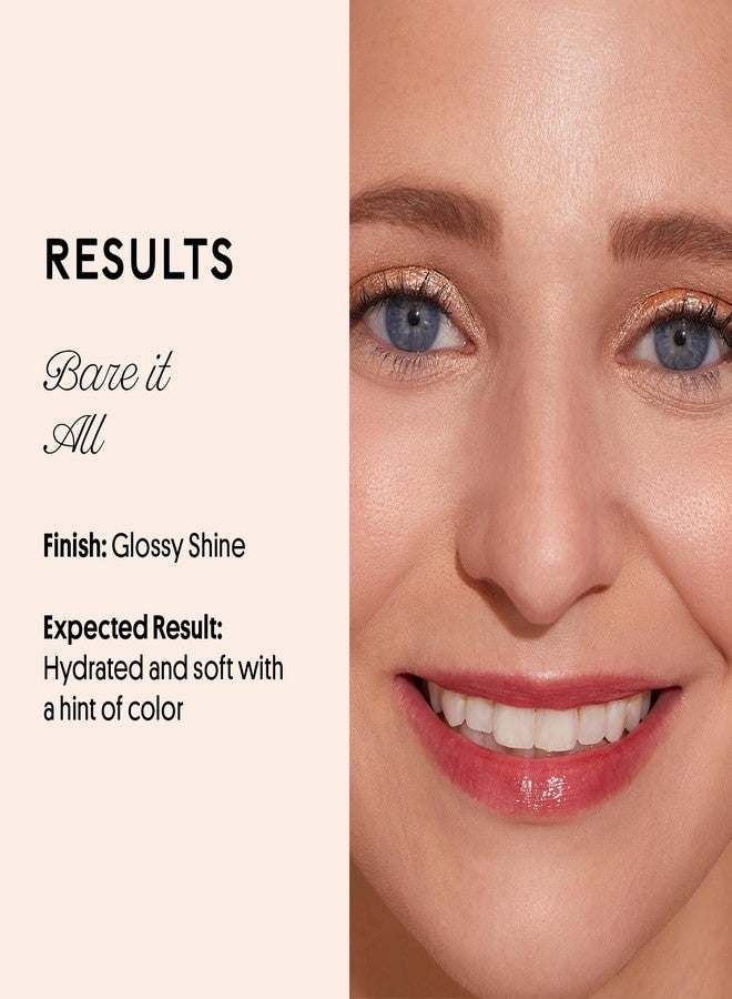 Winky Lux Barely There Sheer Tinted Lip Oil, Hydrating Lip Gloss Tint, Tinted Coral Glossy Lip Balm, Juicy Non Sticky Lip Gloss, Orange Lip Oil & Lip Tint with Jojoba Oil, Flush - Image 4