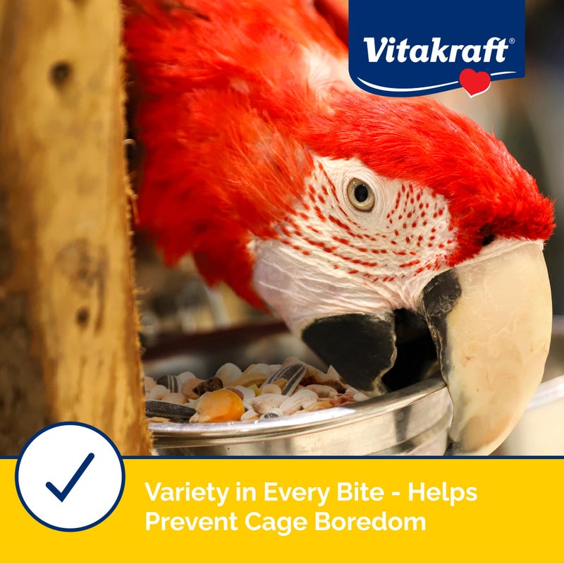 Vitakraft Menu Premium Parrot Food - Vitamin-Fortified - Macaw, Amazon, Conure, and Parrot Food for Large Birds - Image 3