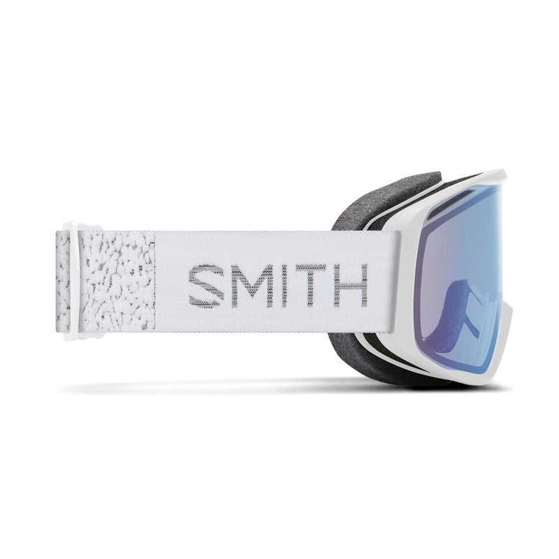 SMITH Rally Goggles with Carbonic-x Lens â€“ Performance Snowsports Goggles for Skiing & Snowboarding â€“ For Men & Women â€“ White Chunky Knit + Blue Sensor Mirror Lens - Image 4