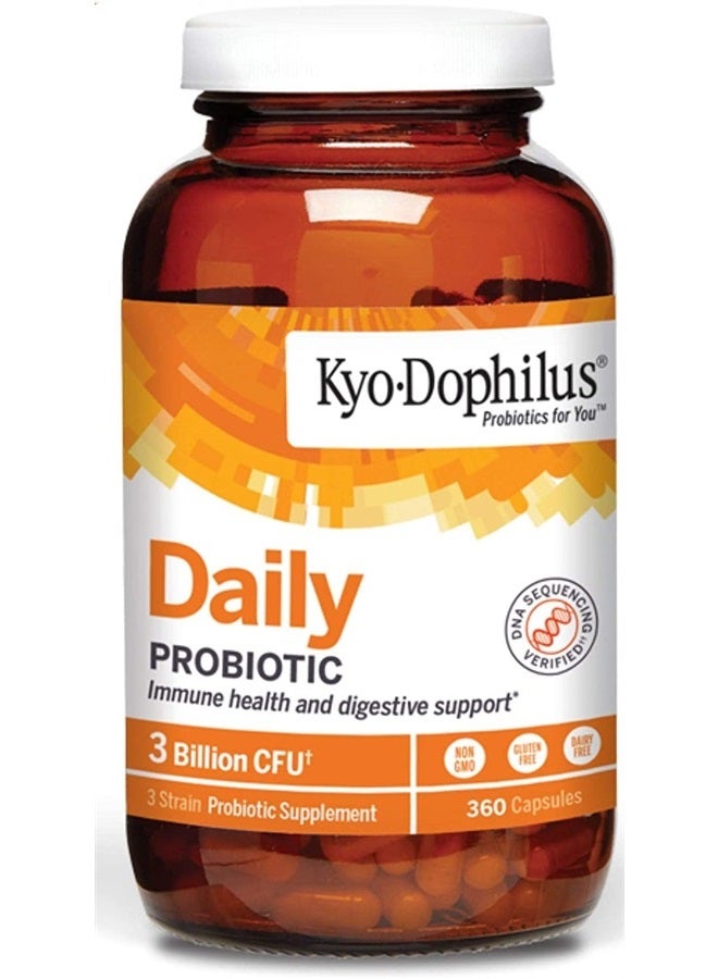 kyolic Kyo-Dophilus Daily Probiotic, Immune and Digestive Support, 360 capsules - Image 1