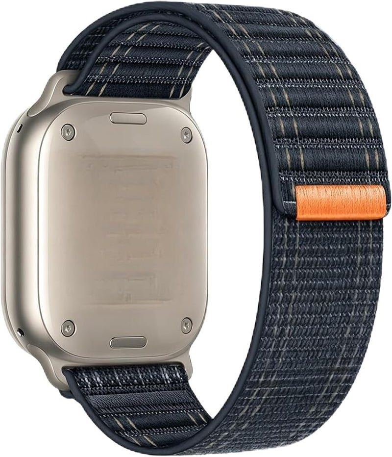 Compatible with Watch Strap 46/45/44/49mm 42/41/40/38mm Women Men, Braided Sport Loop Band for IWatch Series 11 10 9 8 7 6 5 4 3/SE 3 2/Ultra 3 2 watch band Nylon Fabric - Image 1