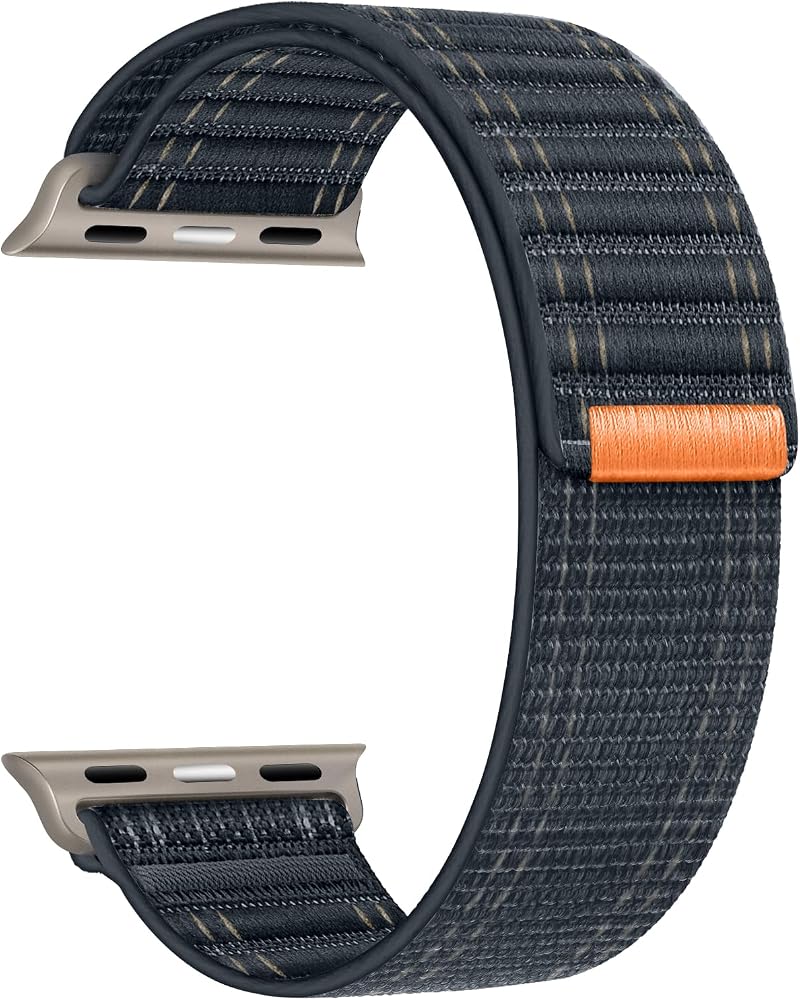 Compatible with Watch Strap 46/45/44/49mm 42/41/40/38mm Women Men, Braided Sport Loop Band for IWatch Series 11 10 9 8 7 6 5 4 3/SE 3 2/Ultra 3 2 watch band Nylon Fabric - Image 2