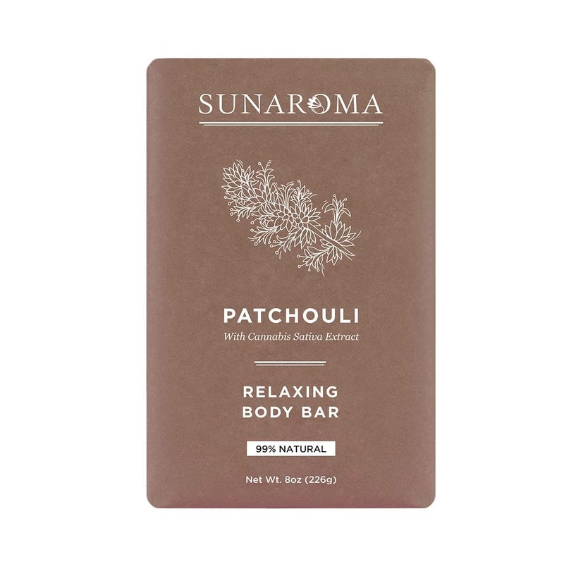 Sunaroma Soap Bar Patchouli 8 Ounce 236ml 6 Pack