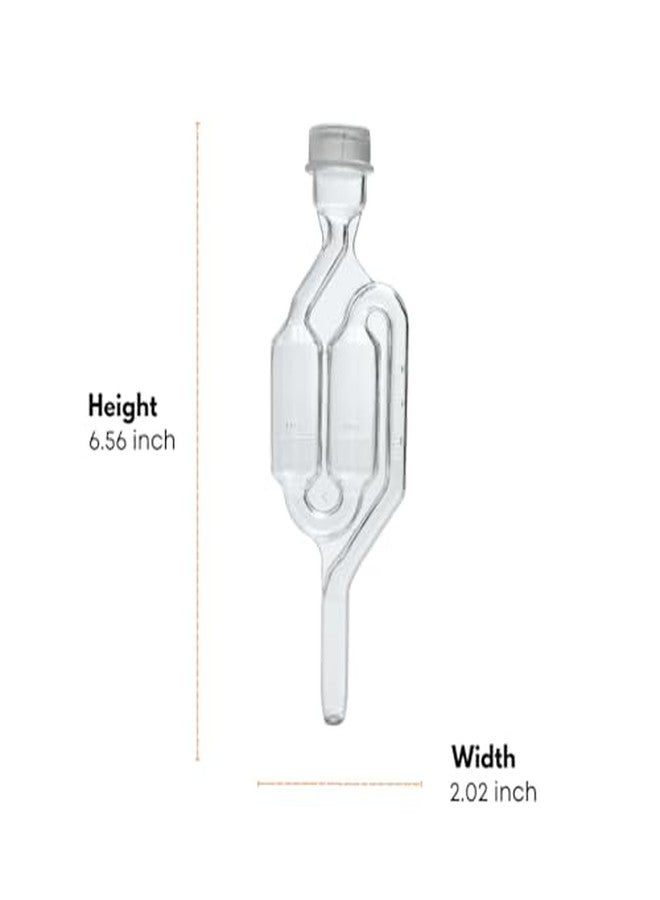 Fastrack Airlocks for Fermenting (Set of 3) | Bubble Airlock for Wine Making and Beer Making | BPA-Free S-Shaped | Used for Brewing Wine, Beer, Pickles & More | Transparent - Image 4