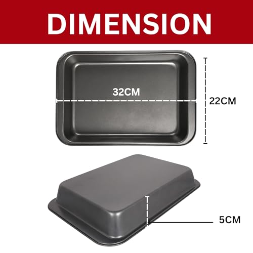PureBake Premium SGS Certified Nonstick Baking Sheet Pans, 1Pc, Non-Toxic and Rimmed Carbon Steel Cookie Sheet Trays - Dent, Warp and Rust Resistant, Heavy Gauge Steel Oven Baking Sheets - Image 4