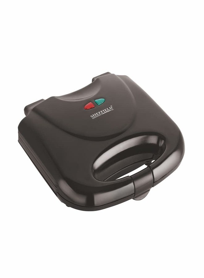 Sheffield Classic 750W Sandwich Griller | Non‑Stick Fixed Grill Plates, LED Indicator, Cool‑Touch Handle, Overheat Protection | 2‑Slice Sandwich Maker for Home, Office & Travel - Image 2