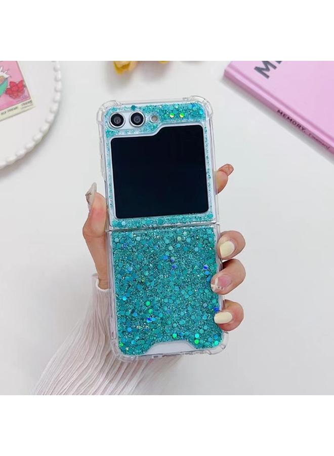 S-TOP Case For Samsung Galaxy Z Flip6 Glitter Sequins Epoxy TPU Phone Case - Image 1