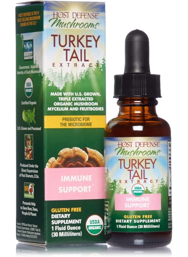 Host Defense Turkey Tail Extract, 1 Oz - Image 1
