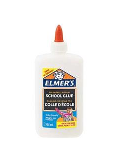 ELMER'S Washable White School Glue For Making Slime And Craft Projects 225ml Content  - Image 1