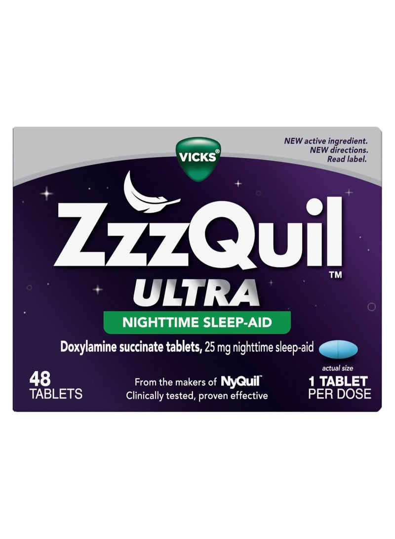 Ultra Nighttime Sleep Aid Liquid 25 mg 48 Count
