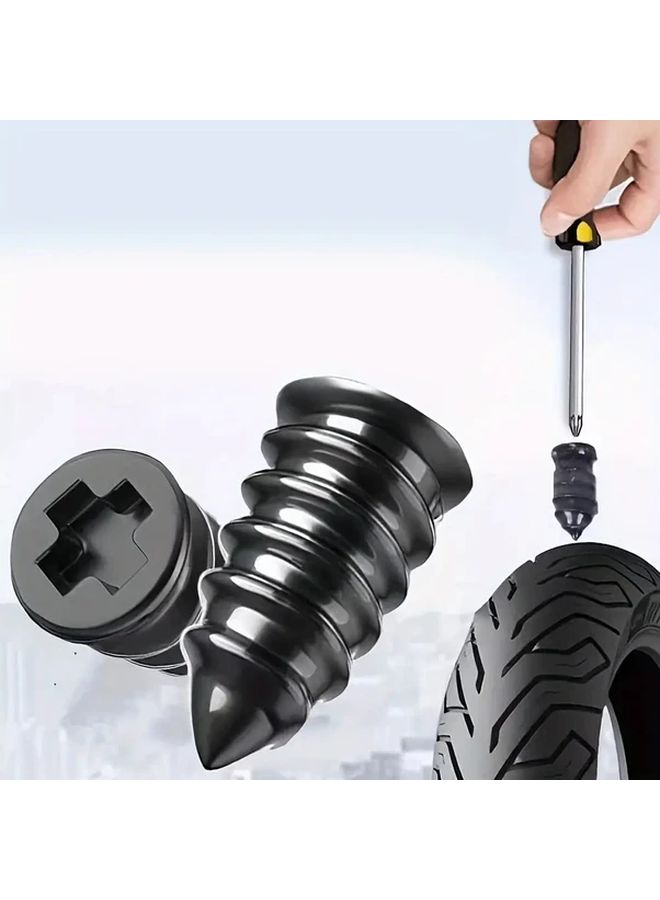 20 Pcs Spiral Tire Repair Kit 10 Large 10 Small For Car Motorcycle Bicycle - Image 1
