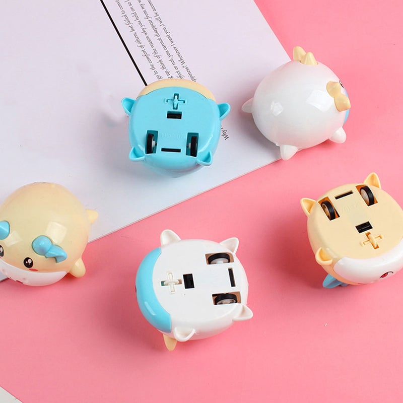 10pcs Cartoon Cow Pull-back Vehicle Lovely Animal Inertia Car Vehicle Toys - Image 3