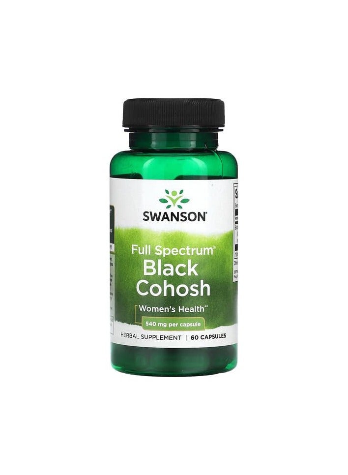 Full Spectrum Black Cohosh, 540 mg, 60 Capsules