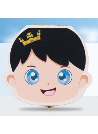 Deciduous Teeth Box Boys And Girls Tooth Replacement Collection Preservation Deciduous Teeth Storage Box Baby Lanugo Commemorative Teeth Solid Wood-Color:Crown Painted Baby Boy - pzsku/ZBB28754C39E9420AA1D9Z/45/1748439138/7bda80e3-34c0-4ce7-9b02-202bcac25667