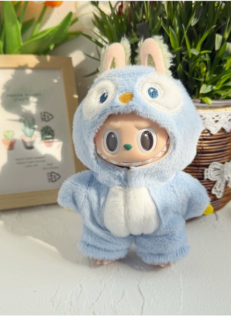 Cloth for labubu V1 (Only cloth not include the doll) Macaron Labubu Clothes 17CM Pendant LABUBU Replacement Siamese Penguin  - Image 5