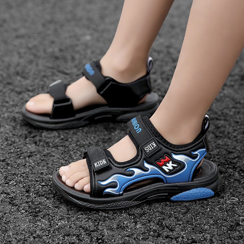 Children'S Sandals Sports Beach Shoes 25 Summer Webbing Velcro Boys Large, Medium And Small Children'S Outdoor Casual Children'S Shoes Dropshipping - Image 2