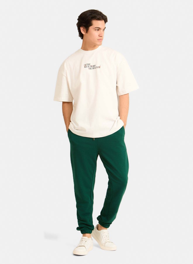 Premoda Men Sweat Pant Basic Jogger/Regluar fit Sweatpants Cotton Green - Image 1