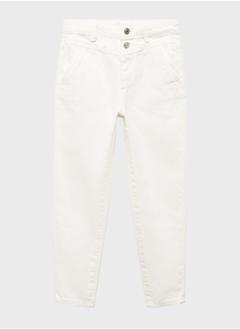 MANGO - Kids Straight Fit Jeans - Image 1