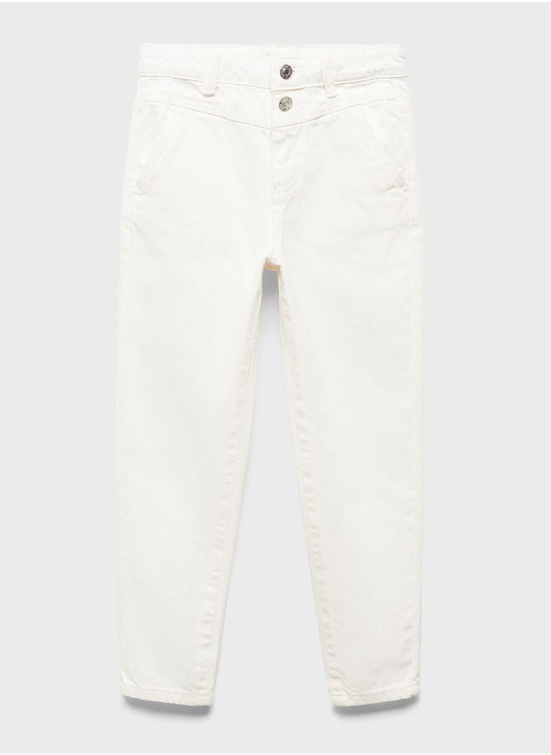 MANGO - Kids Straight Fit Jeans - Image 1