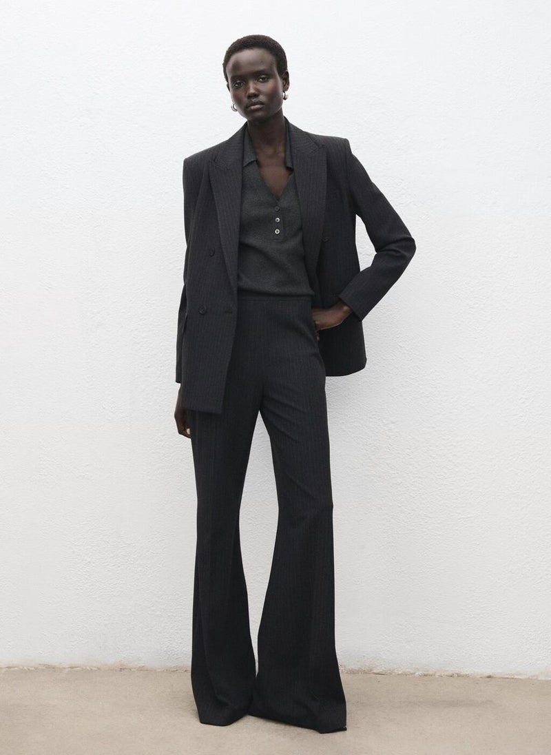 مانجو كنزة محبوكة بدقة بياقة قميص - Image 4