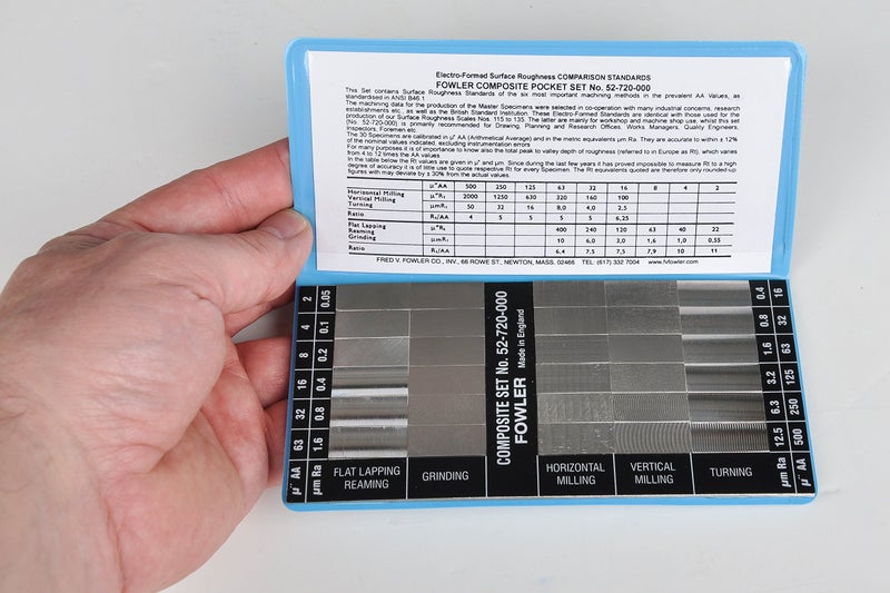 Fowler 52-720-000-0 Surface Finish Comparator Set, 30 Specimens - Image 3