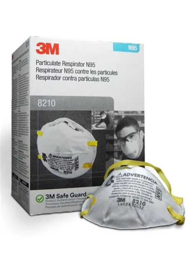 3M 8210, N95 Particulate Respirator Mask (20 PCS / PKT) - Image 1