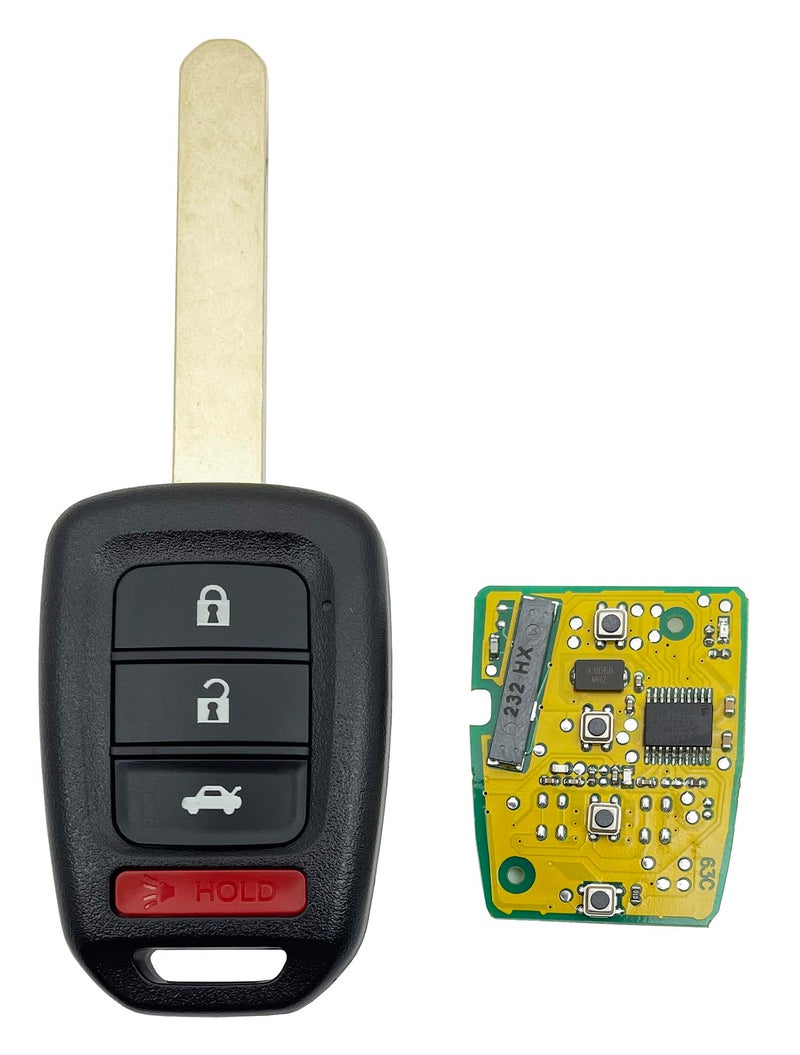 vurbemes Key Fob Replacement fit for Honda Civic 20142015 Accord CRV 20132015 Keyless Entry Key Fob Part Numbers 35118T2AA20 and FCC ID MLBHLIK61T