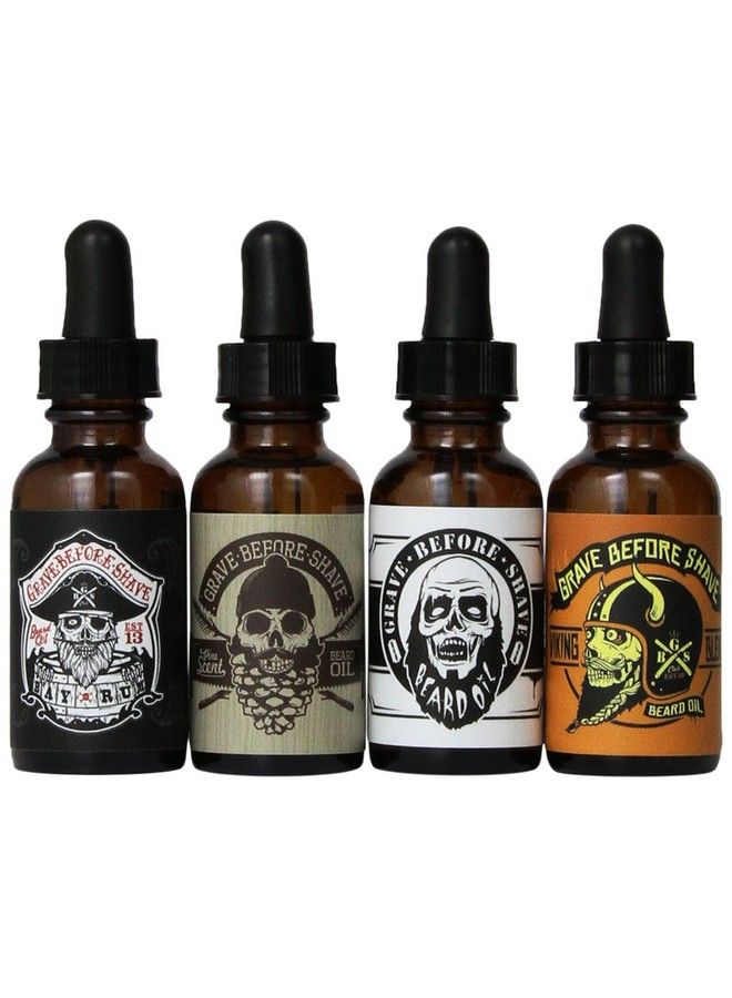GRAVE BEFORE SHAVE ™ Beard Oil 4 Pack - Image 2