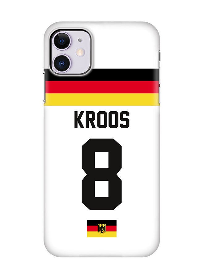 Stylizedd Slim Cover for Apple iPhone 11 Case Snap Classic Series Mobile Cover Hard PC Shield Matte Finish Print -Germany-Player-Kroos - Image 1