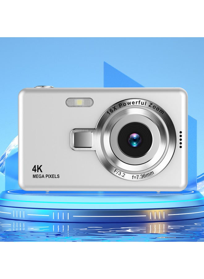 HD Digital Camera Students Mini Digital Camera Children Special Photography Shooting Camera Wholesale-Color:Q12 White - Hd Large Screen + 32g Memory Card + Card Reader + Tpc Adapter + Storage Bag  - Image 4