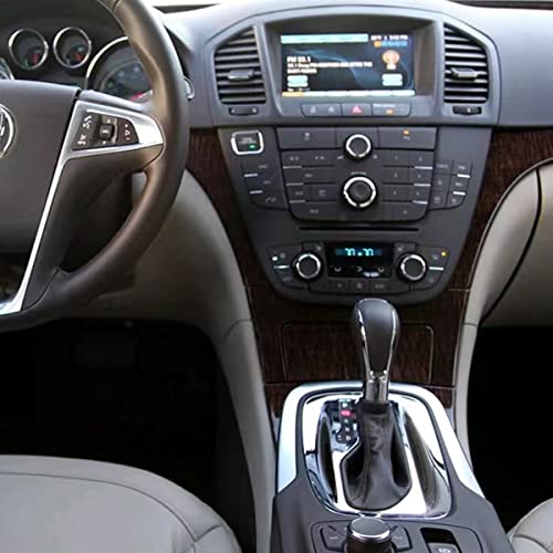 Flylin Automatic Gear Stick Shift Knob Car Gear Shifter Knob Cover Head Handle Lever Fit for Buick Verano Regal Excelle Opel Vauxhall (Black) - Image 2