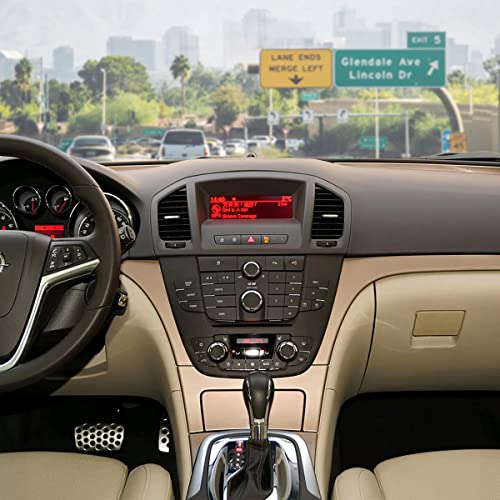 Flylin Automatic Gear Stick Shift Knob Car Gear Shifter Knob Cover Head Handle Lever Fit for Buick Verano Regal Excelle Opel Vauxhall (Black) - Image 5