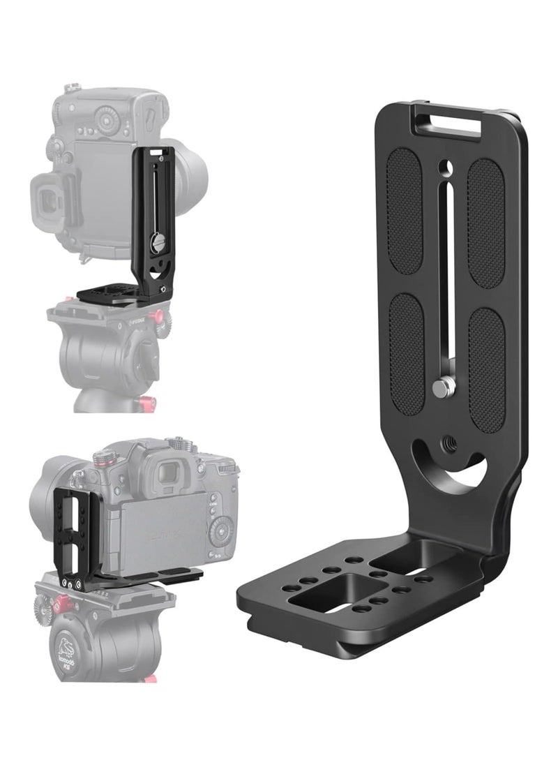 QR Plate L-type Quick Release Bracket Vertical Horizontal Switching Tripod Mount 1/4" thread for Canon/Nikon/Sony/DJI/Osmo/Ronin/Zhiyun Gimbal Stabilizers Tripod Monopod Ballhead (C)