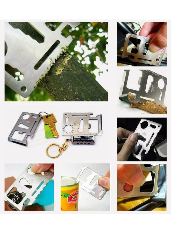 Multi-Tool Stainless Steel Survival Pocket Tool Card Tool  - Image 4