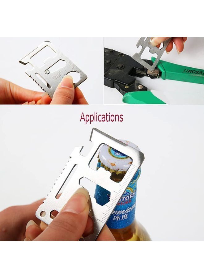 Multi-Tool Stainless Steel Survival Pocket Tool Card Tool  - Image 3