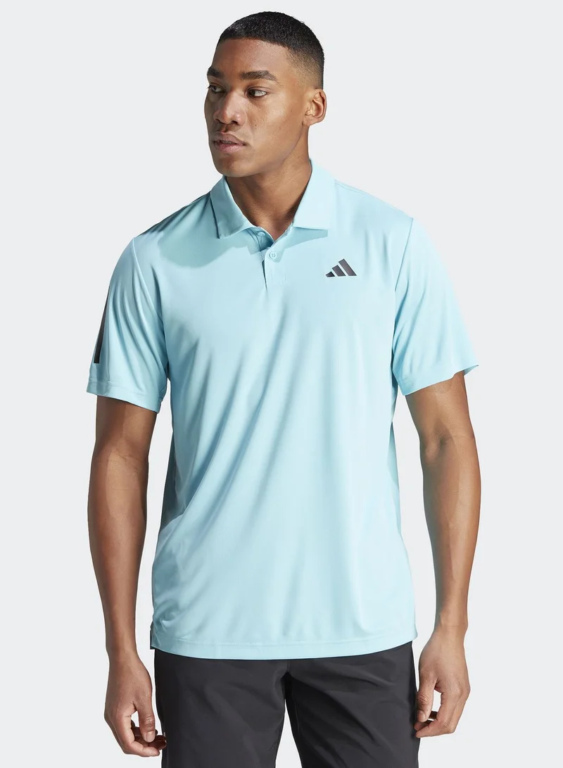 Adidas Club 3 Stripes Polo T-Shirt