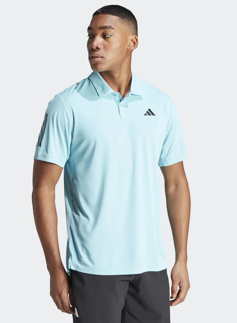 Adidas Club 3 Stripes Polo T-Shirt