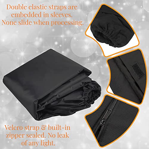 VANZAVANZU Darkroom Bag Film Changing Bag - 23.3"x23.3" Thick Cotton Fabric Anti-static Material for Film Changing Film Developing Pro Photography Supplies - Image 2